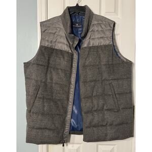 NWT Hart Schaffner Marx Gray Lined Thick Vest Zip Pockets 3XT